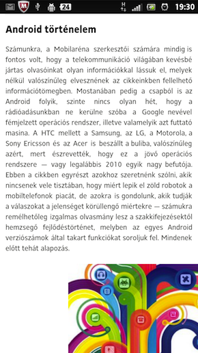 Sony Xperia Ion screen shot