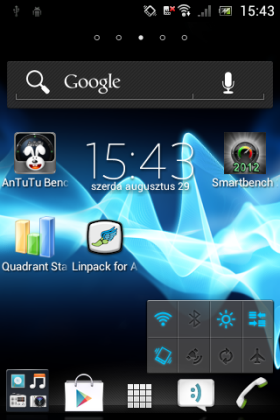 Sony Xperia tipo screen shot