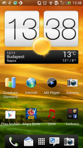 HTC One X+ screen shot