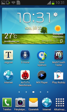 Samsung Galaxy Core screen shot