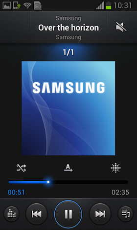 Samsung Galaxy Core screen shot