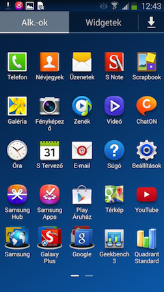 Samsung Galaxy Note 3 screenshot