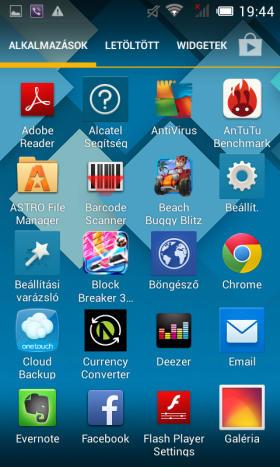 Alcatel One Touch Pop C3 screen shot