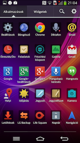 LG G Flex screen shot