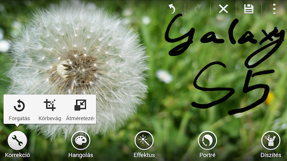 Samsung Galaxy S5 képernyőfotó