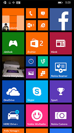 Nokia Lumia 930 menü