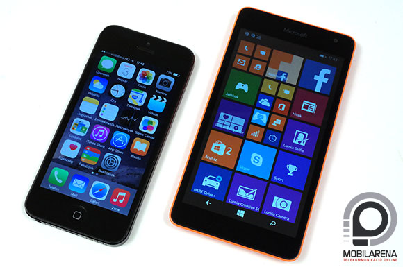 Microsoft Lumia 535 Dual SIM vs. iPhone 5