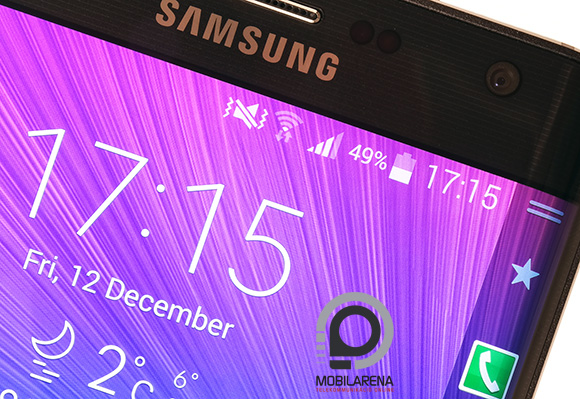 A Samsung Galaxy Note Edge 539 ppi-s kijelzője tűéles