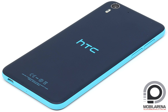 A HTC Desire Eye matt hátlapja csúszós