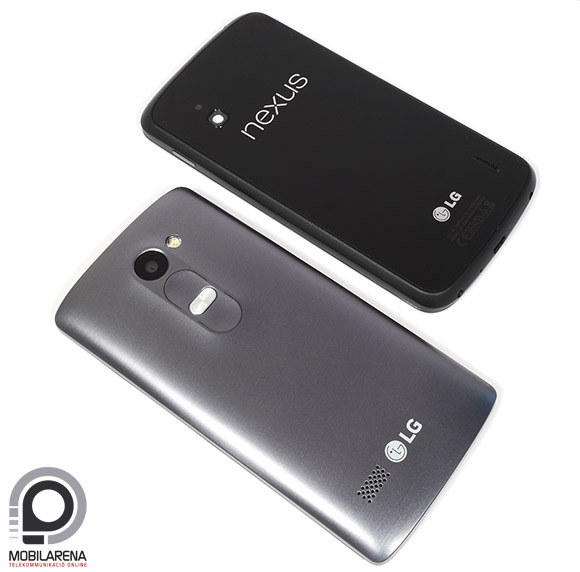 LG Leon 4G/LTE egy LG Nexus 4 társaságában.
