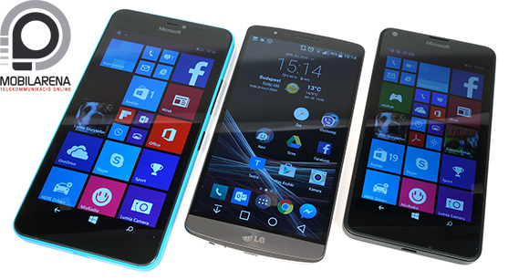 Microsoft Lumia 640 XL vs. LG G3 vs. Microsoft Lumia 640