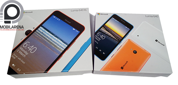 Microsoft Lumia 640 és 640 XL dobozok
