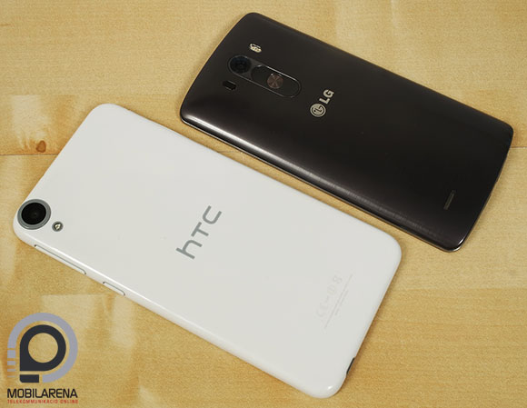 HTC Desire 820 az LG G3 társaságában