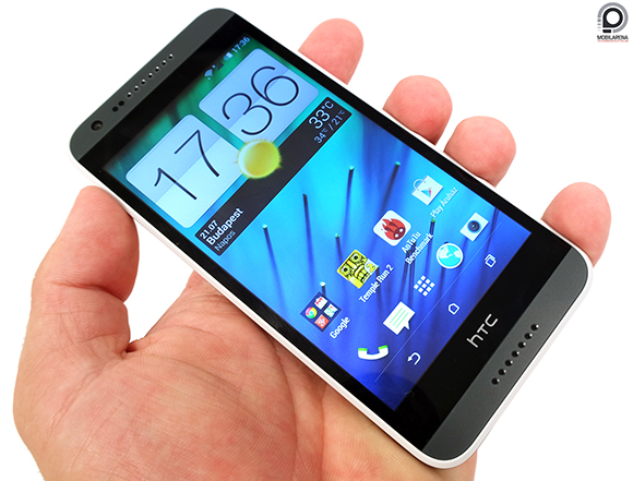 HTC Desire 620G Dual SIM kézben tartva