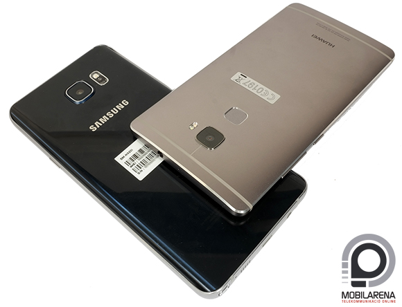 Samsung Galaxy Note5 a Huawei Mate S társaságában